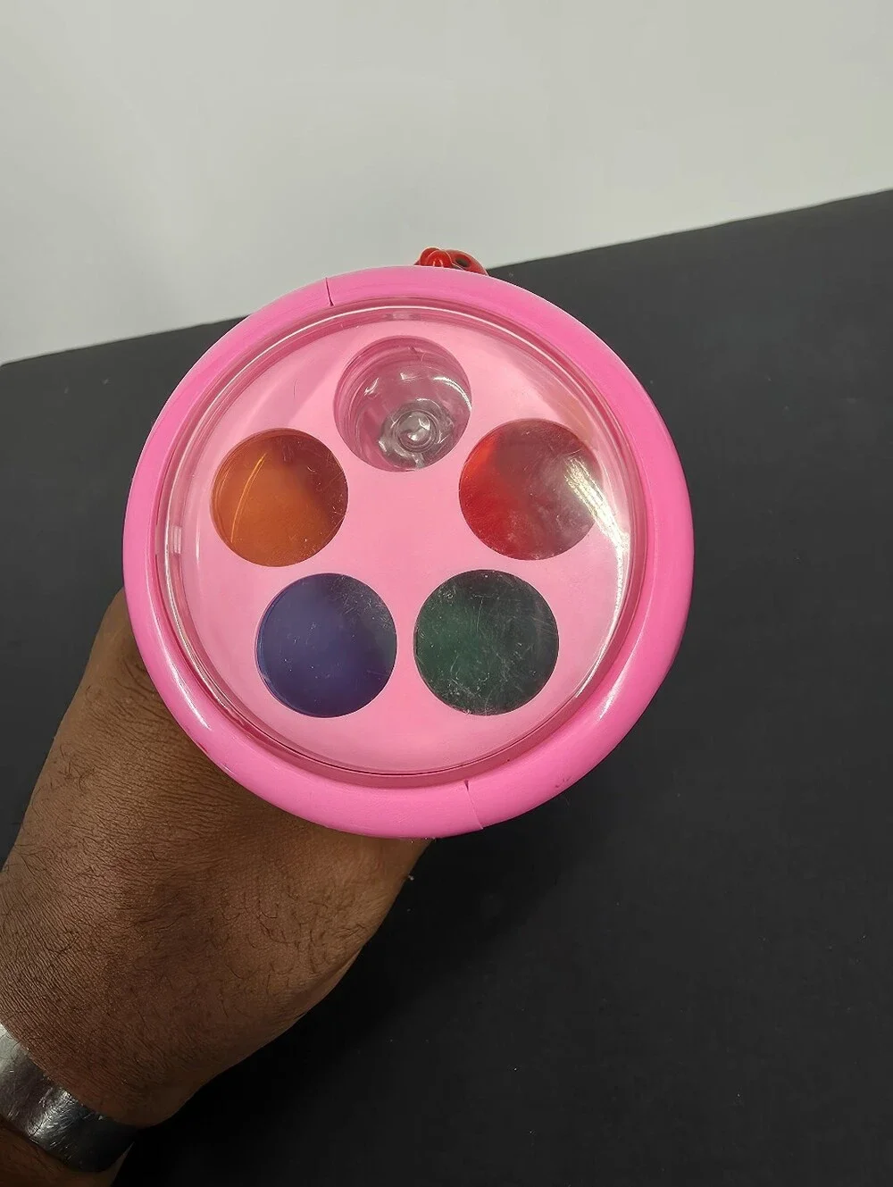 VTech Pink Spin & Learn Color Flashlight Toy Toddler Size Compact